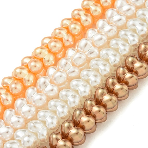 Прозрачные брызги окрашенные стеклянные бусы пряди, цветок