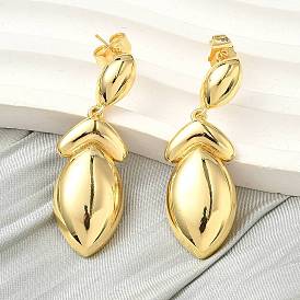 Серьги-гвоздики из латуни с конским глазом, стойки покрытие, долговечный, без кадмия и без свинца