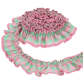 5mètres de garniture à volants en polyester, pour les vêtements de poupée, accessoires de déguisement lolita