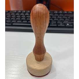 Круглый резиновый штамп с деревянной ручкой, с 201 фурнитурой из нержавеющей стали, для diy scrapbooking, Перу, Сердце Pattern