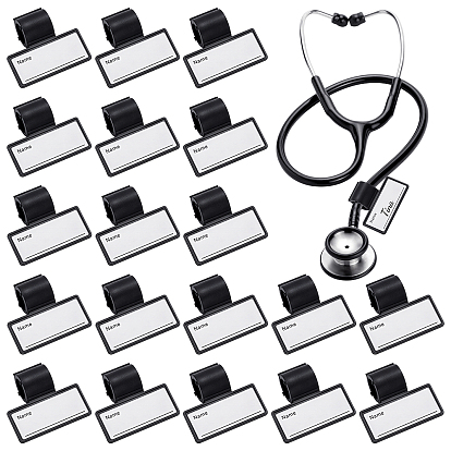 50Pcs ABS Plastic Stethoscope ID Tag, Name Tag