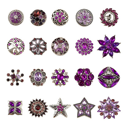 20шт. кнопка со стразами из сплава, кнопки ювелирные изделия, разнообразные