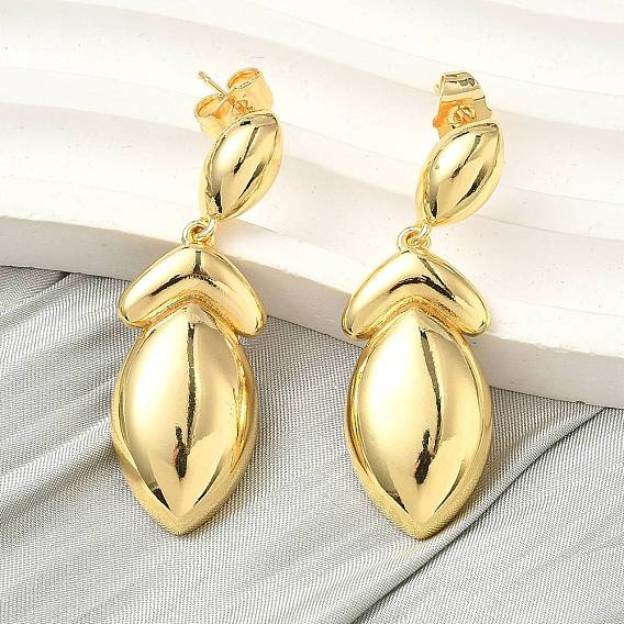 Серьги-гвоздики из латуни с конским глазом, стойки покрытие, долговечный, без кадмия и без свинца