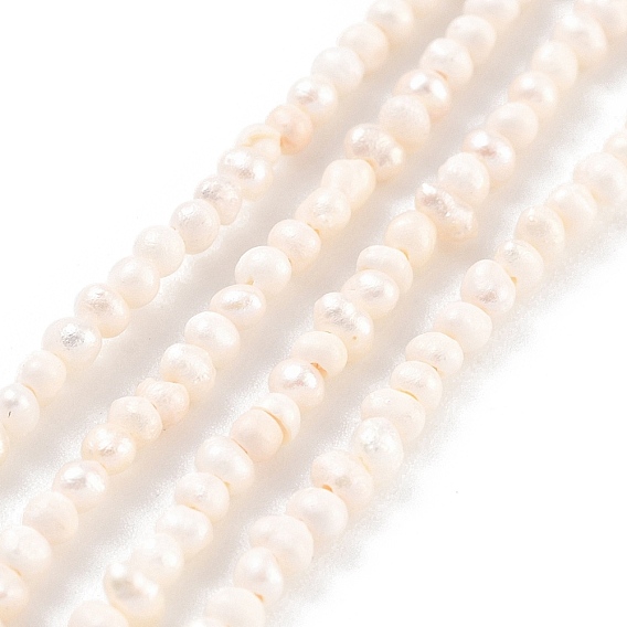 Нити из натурального культивированного пресноводного жемчуга, картофель