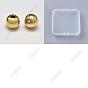 Rack Plating and PVD Vacuum Plating Brass Round Spacer Beads, Metal Findings for Jewelry Making Supplies