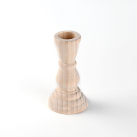 Undyed Wood Candle Holder, for Weddings Decorate