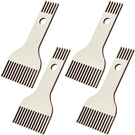 4шт. фанерные деревянные гребни для пряжи, вязальный станок