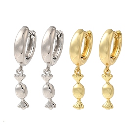 Латунные серьги обруча, без кадмия и без свинца, долговечный, конфеты