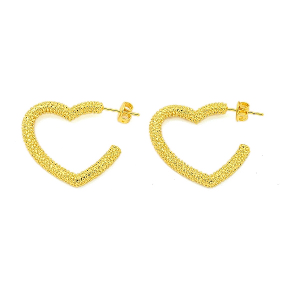 304 Stainless Steel Earrings, Heart
