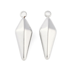 304 Stainless Steel Pendants, Triangular Cone Charm