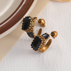 Retro Skull Stud Earrings for Women, Unique and Stylish Vintage Ear Jewelry with Distressed Finish