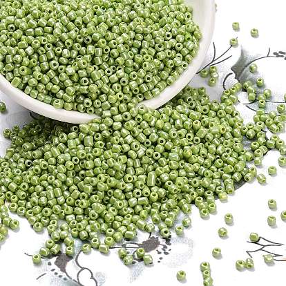 12/0 стакан бисер, непрозрачных цветов lustered, круглые