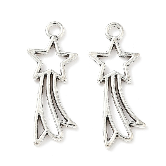 Подвески из сплава в тибетском стиле, без кадмия и без свинца, звезда