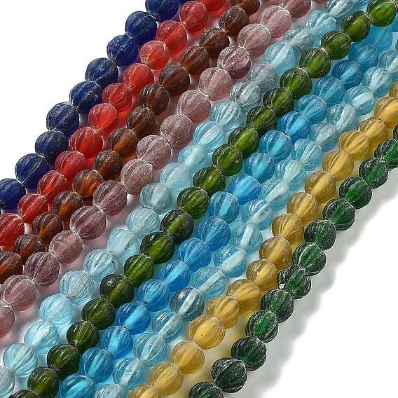 Непальские бусины лэмпворк ручной работы, тыква