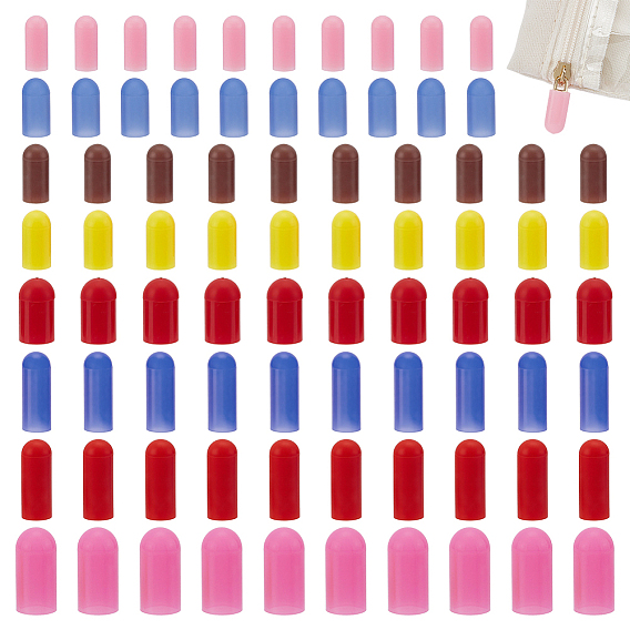 80 piezas 8 colores cubierta resistente de silicona