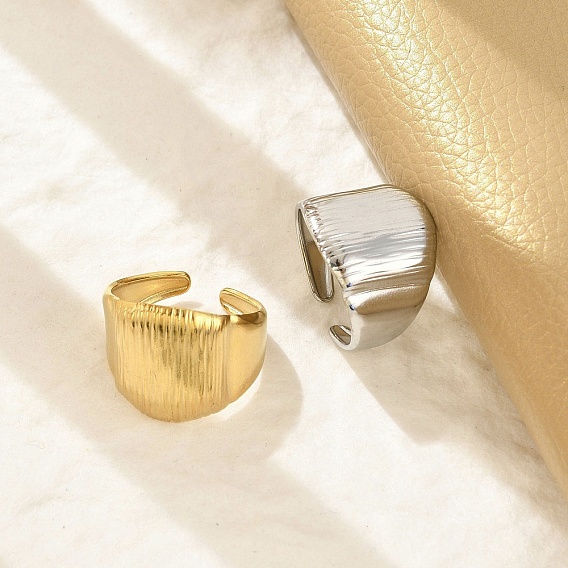 304 широкие манжеты из нержавеющей стали для женщин