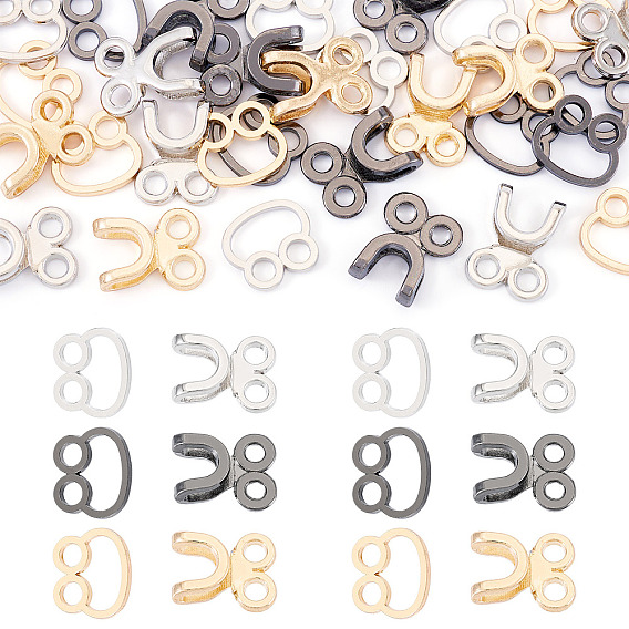 15комплекты 3цвета сплава удлинитель талии крючки и петли застежки, швейные застежки для аксессуаров к одежде