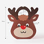 Christmas Reindeer Paper Gift Bags, Christmas Party Treat Bags, for Xmas Party Favors, Kids Party Supplies