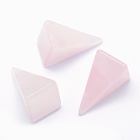 Natural Rose Quartz Beads, Cone, Undrilled/No Hole Beads