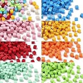 Непрозрачные акриловые бусины, кубические