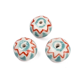 Фарфоровые бусины ручной работы, рондель