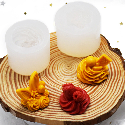 Strawberry/Unicorn/Rabbit DIY Silicone Molds, Fondant Molds, Resin Casting Molds, for Chocolate, Candy, UV Resin & Epoxy Resin Craft Making