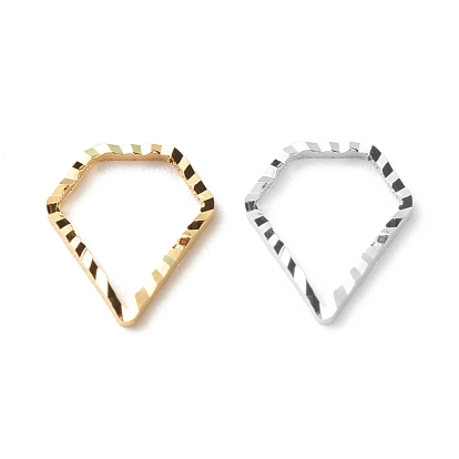 Brass Linking Rings, Long-Lasting Plated, Cadmium Free & Lead Free, Diamond