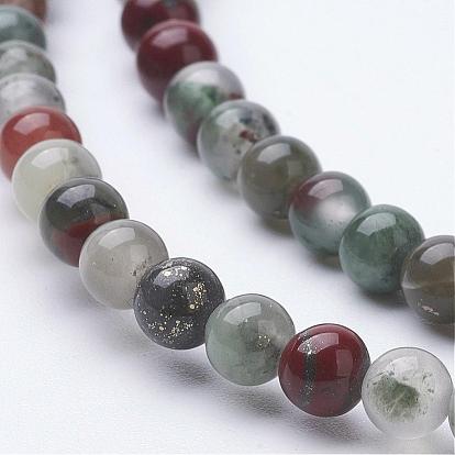 Natural Jasper Bead Strands, Round