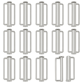 14шт. пряжки из сплава для купальников, прямоугольные