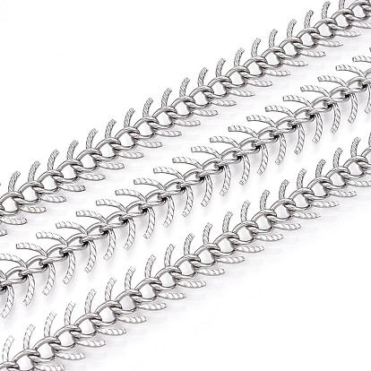 304 Цепи из нержавеющей стали с звеньями типа «рыбья кость», несварные, с катушкой