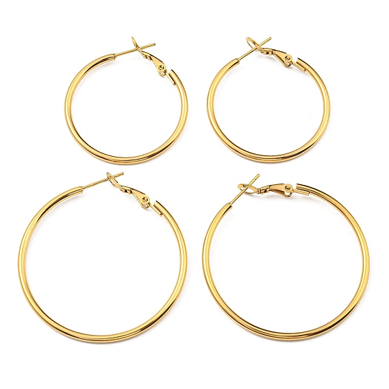 Ионное покрытие (ip) 316 серьги-кольца из хирургической нержавеющей стали для женщин, долговечный