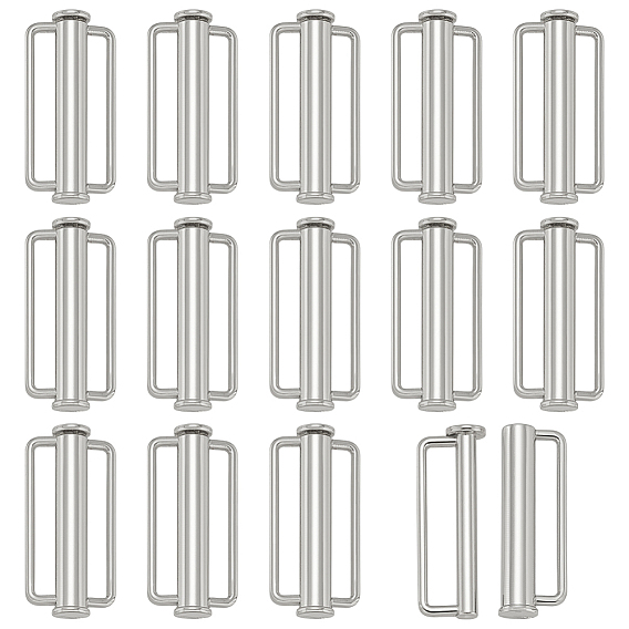 14шт. пряжки из сплава для купальников, прямоугольные