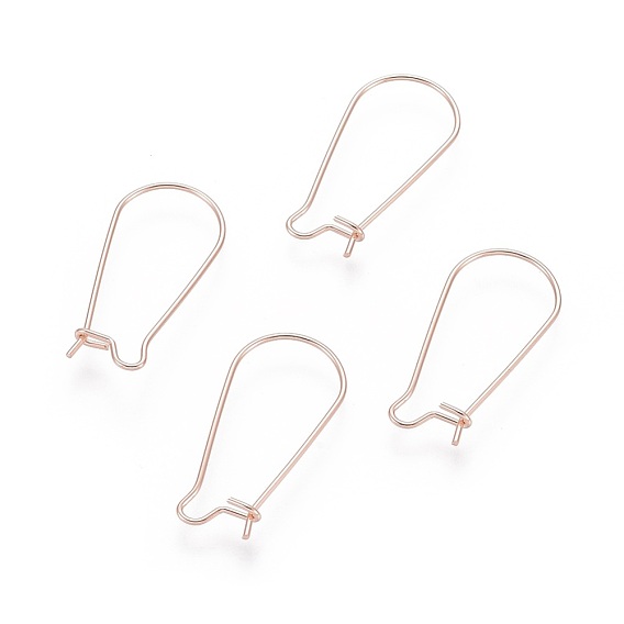 304 Stainless Steel Hoop Earring Findings, Kidney Ear Wire