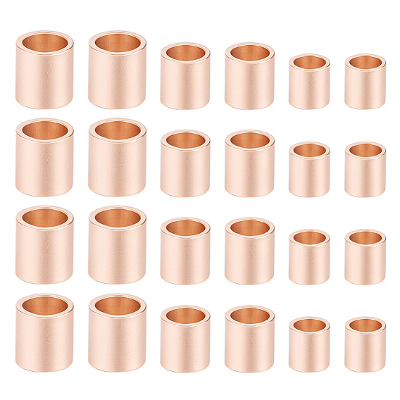 90 шт. 3 стили s925 бусины-трубочки из стерлингового серебра, трубка