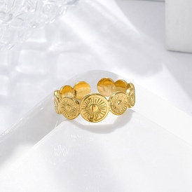 Круглые 304 открытые манжеты из нержавеющей стали для женщин