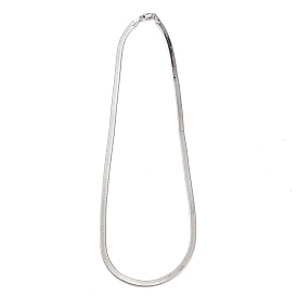 Колье-цепочки из латуни в елочку, с карабин-лобстерами 