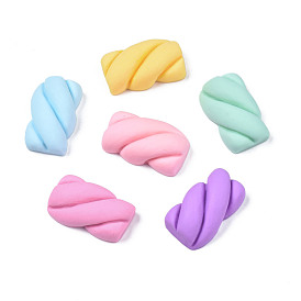Opaque Resin Decoden Cabochons, Play Food, Imitation Food, Marshmallow