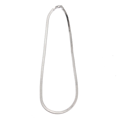 Колье-цепочки из латуни в елочку, с карабин-лобстерами 