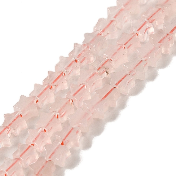 Природного розового кварца нитей бисера, звезда