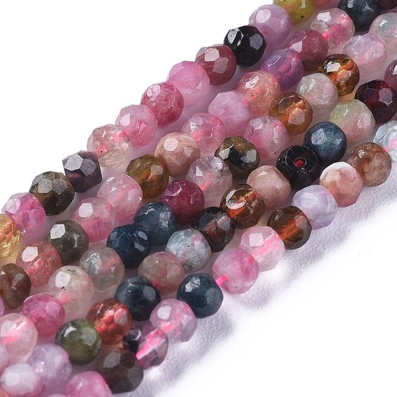 Tourmaline naturelle des perles brins, facette, rondelle