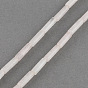 Naturel a augmenté perles de pierre de quartz brins, Tube, 13x4~5mm, Trou: 1mm, Environ 27~30 pcs/chapelet, 15.3 pouce