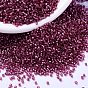MIYUKI Delica Beads, Cylinder, Japanese Seed Beads, 11/0, Duracoat Silver Lined Dyed