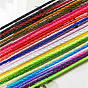 Cordón de nylon olycraft cordón de nylon trenzado metálico cordón de abalorios de nylon para hacer joyas y manualidades