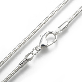 Латунные круглые ожерелья в виде змей, с карабин-лобстерами , для поделок ювелирных изделий