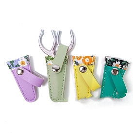 PU Leather Protective Scissors Cover, Scissors Bag Safety Trimming Beauty Tool Accessories