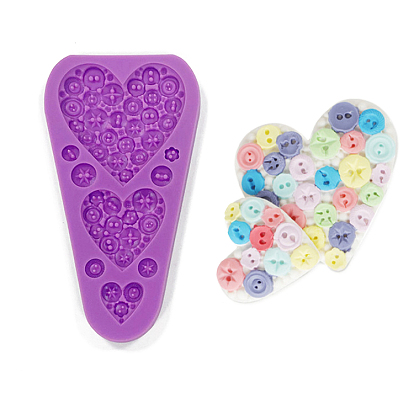 Food Grade Silicone Molds, Fondant Molds, For DIY Cake Decoration, Chocolate, Candy, Heart