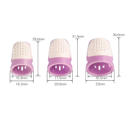 Protège-doigts en silicone et en plastique, pour les outils de couture