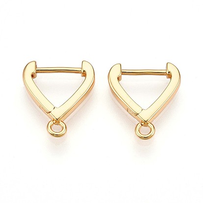 Латунная серьга-кольцо, без свинца, без никеля и без кадмия