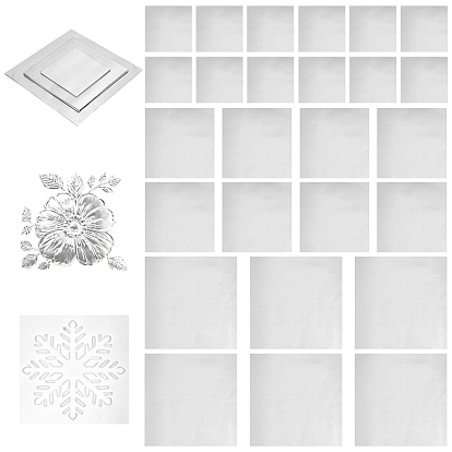 120шт. 3 виды фольги, diy craft, квадратный