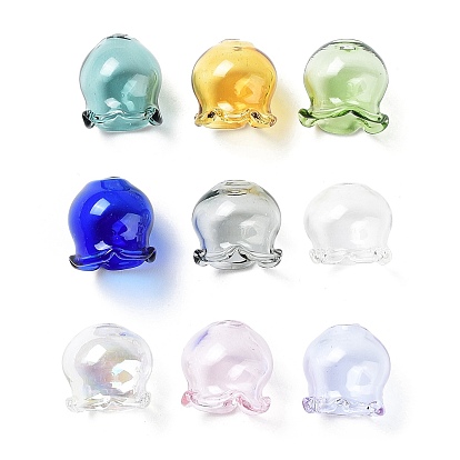 Jellyfish Glass Bead Cone, for Wind Chimes Making